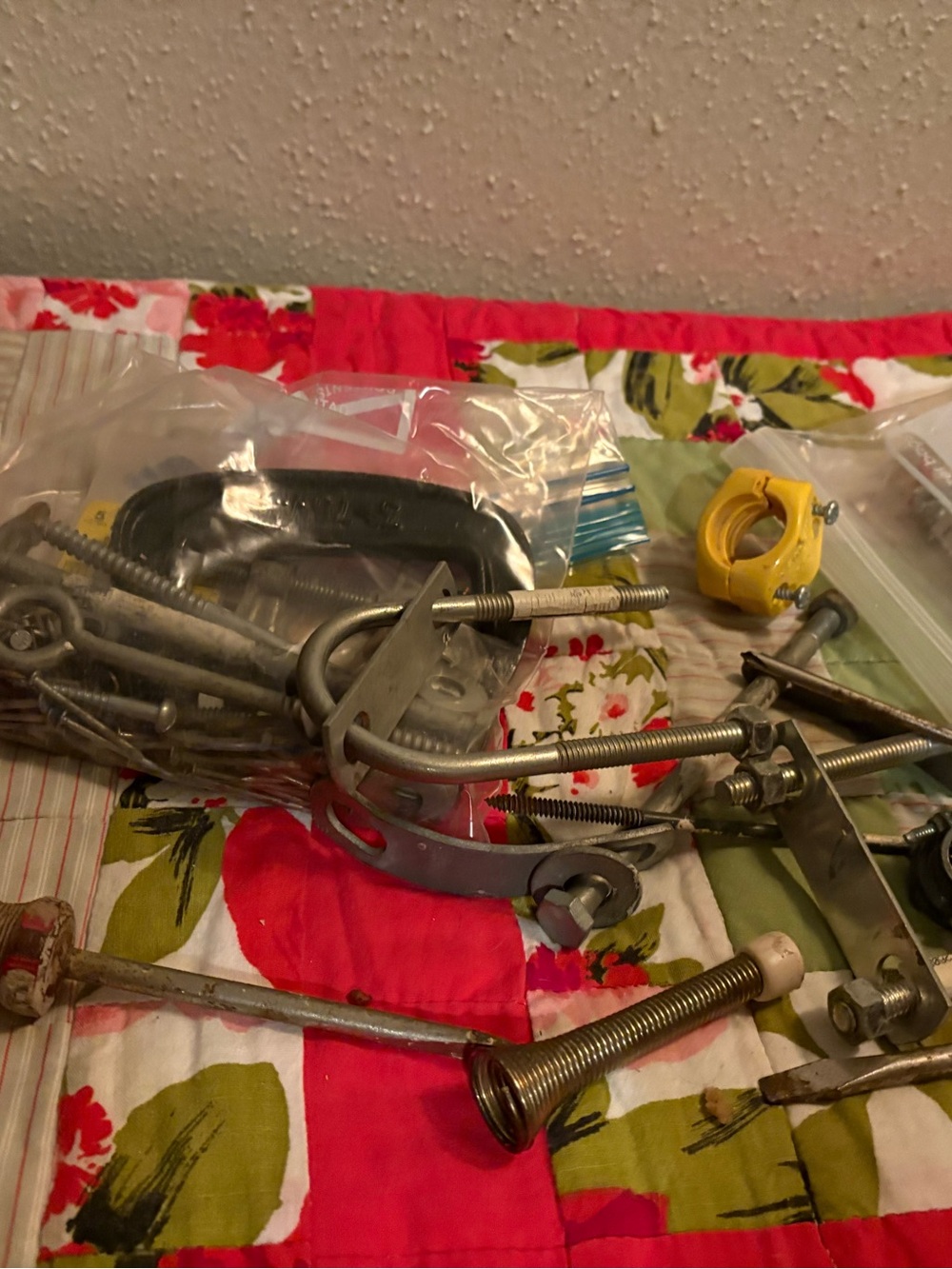 Mixed Metal Plumbing and Hardware Parts - Silver & Yellow